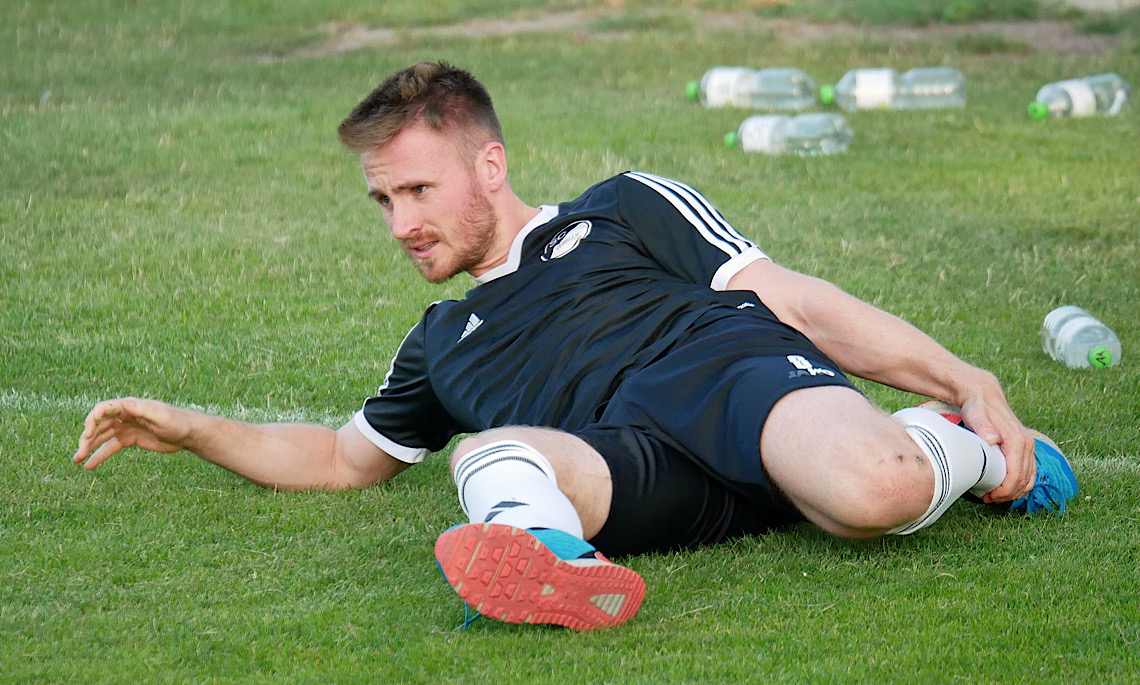 Kapitän Stegemann vor dem Derby für die Speller Geschichtsbücher wieder im Training