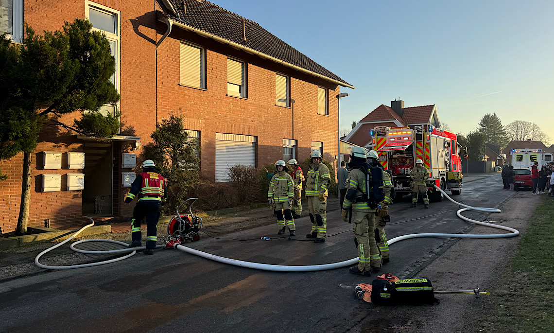 Meppen – Eine verletzte Person nach Brand in Wohnhaus