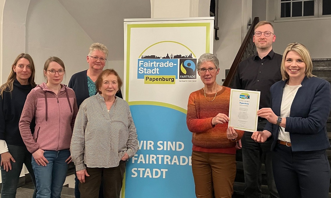 Papenburg erneut als Fairtrade-Town zertifiziert – Engagement für fairen Handel und Nachhaltigkeit