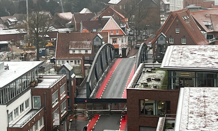 Probebetrieb der Hase-Hubbrücke Meppen am 19.09.