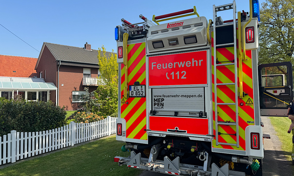 Meppen – Gartenhütte in Brand geraten