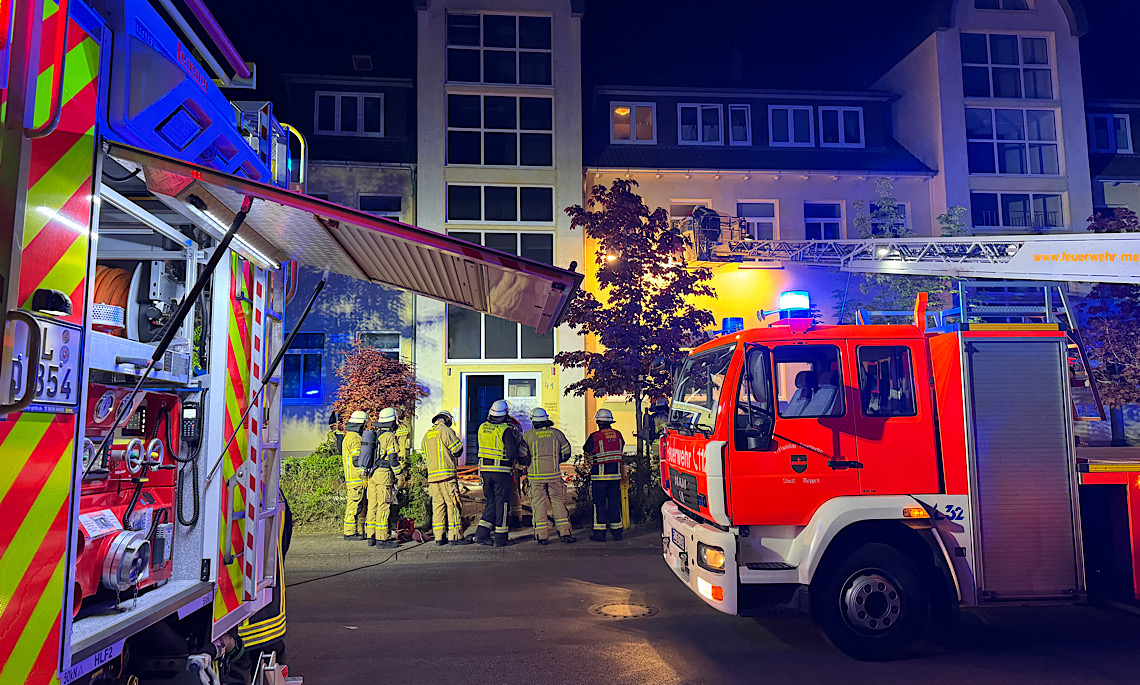 Meppen – Brand in Mehrfamilienhaus