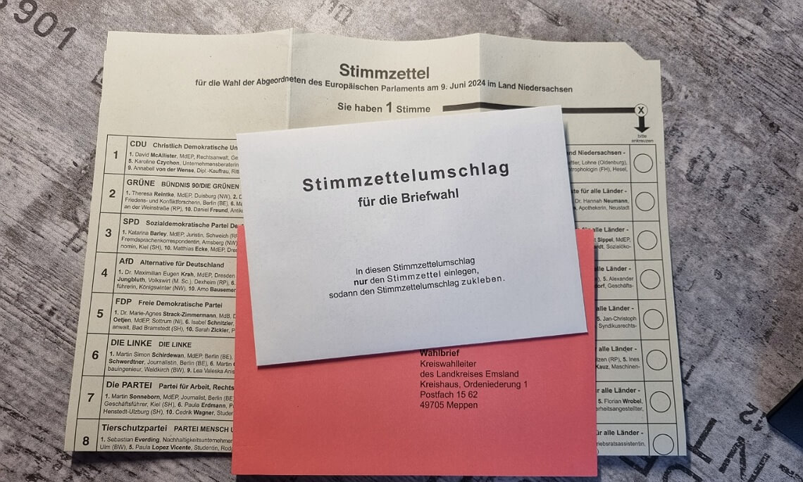 Meppen – Bislang 2.200 Briefwahlanträge zur Europawahl 2024