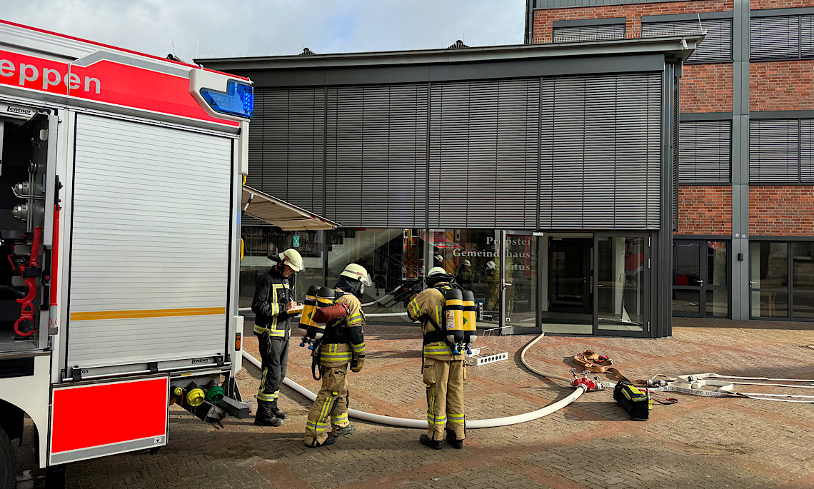 Meppen – Brand im Propstei Gemeindehaus St. Vitus