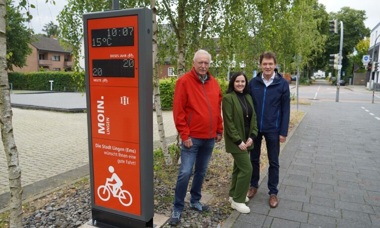 Lingen – Neue Zählanlage für Fahrradfahrer an der Unterführung am Bahnhof