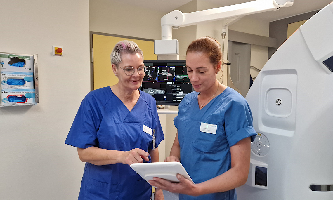 Hochmoderne Technik mit Wohlfühlatmosphäre im Krankenhaus Ludmillenstift