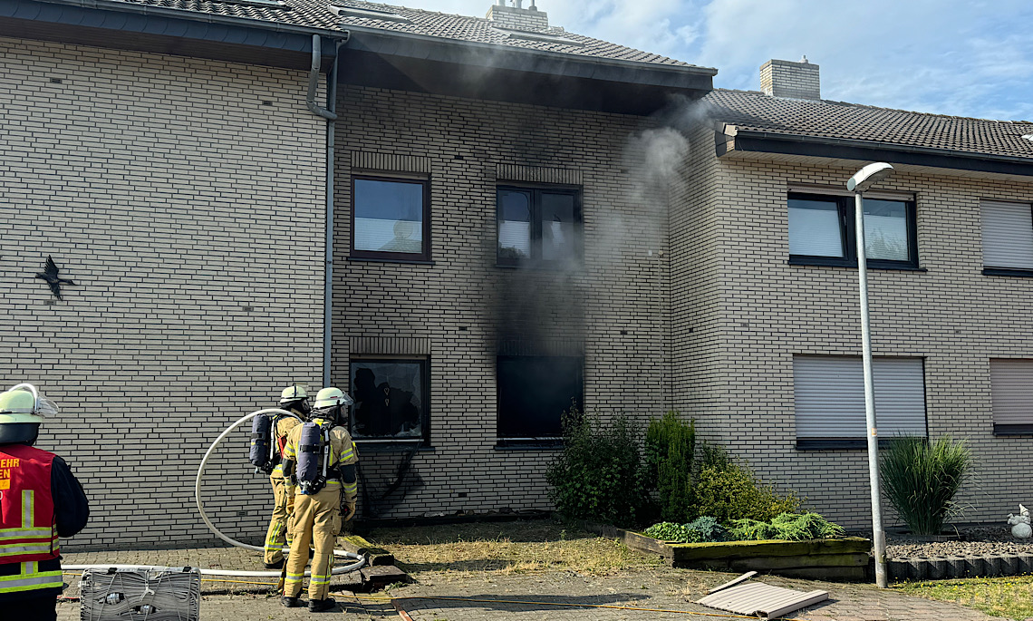 Meppen – Brand in Mehrfamilienhaus