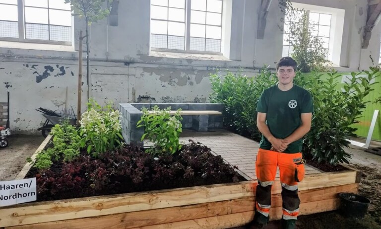 Azubi der Stadt Nordhorn ist bester Gartenbauer – Jörn Rasch gewinnt den „Cup Kommun“