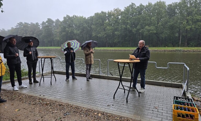 Erster barrierefreier Angelplatz in Meppen eröffnet