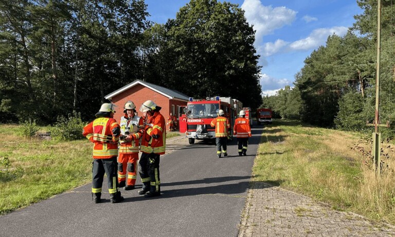 Waldbrand in der Harrenstätter Heide – Übung der Feuerwehren aus der Samtgemeinde Werlte 