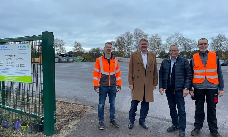 Landkreis eröffnet neuen Wertstoffhof in Papenburg – Ebenerdige Grünabfallanlieferung möglich