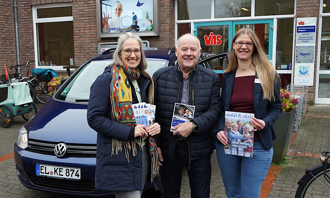 Kostenloses Verkehrssicherheits-Seminar „sicher Mobil“ bei der VHS Meppen mit Fahrlehrer Bernhard Kemper