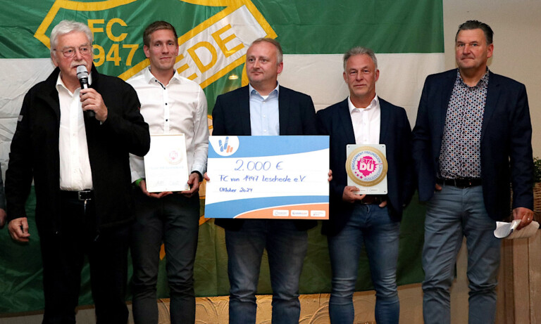 FC 47 Leschede als „Engagementfreundlicher Sportverein“ in Gold ausgezeichnet