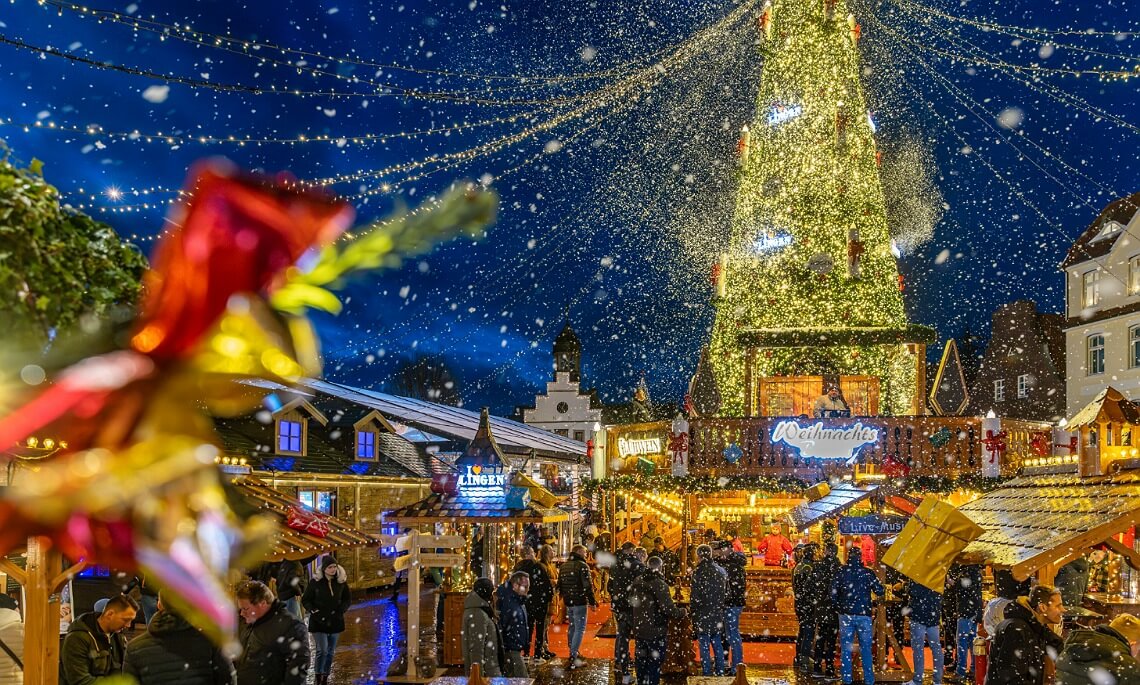 Glühwein für den guten Zweck auf dem Lingener Weihnachtsmarkt