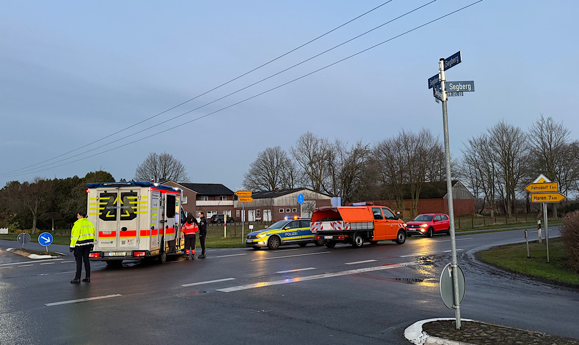 Haren – Kollision auf Kreuzung Segberg