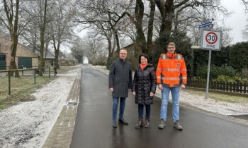 Abgeschlossene Sanierung eines Wirtschaftswegs in Tinnen