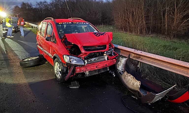 Haren – Fahrzeuggespann verunfallt auf A31